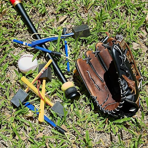 Miniatura 7 de Tapones de base, tapones de base de anclaje, base de enchufe de anclaje de béisbol, incluye 4 bases, 8 borlas intercambiables.