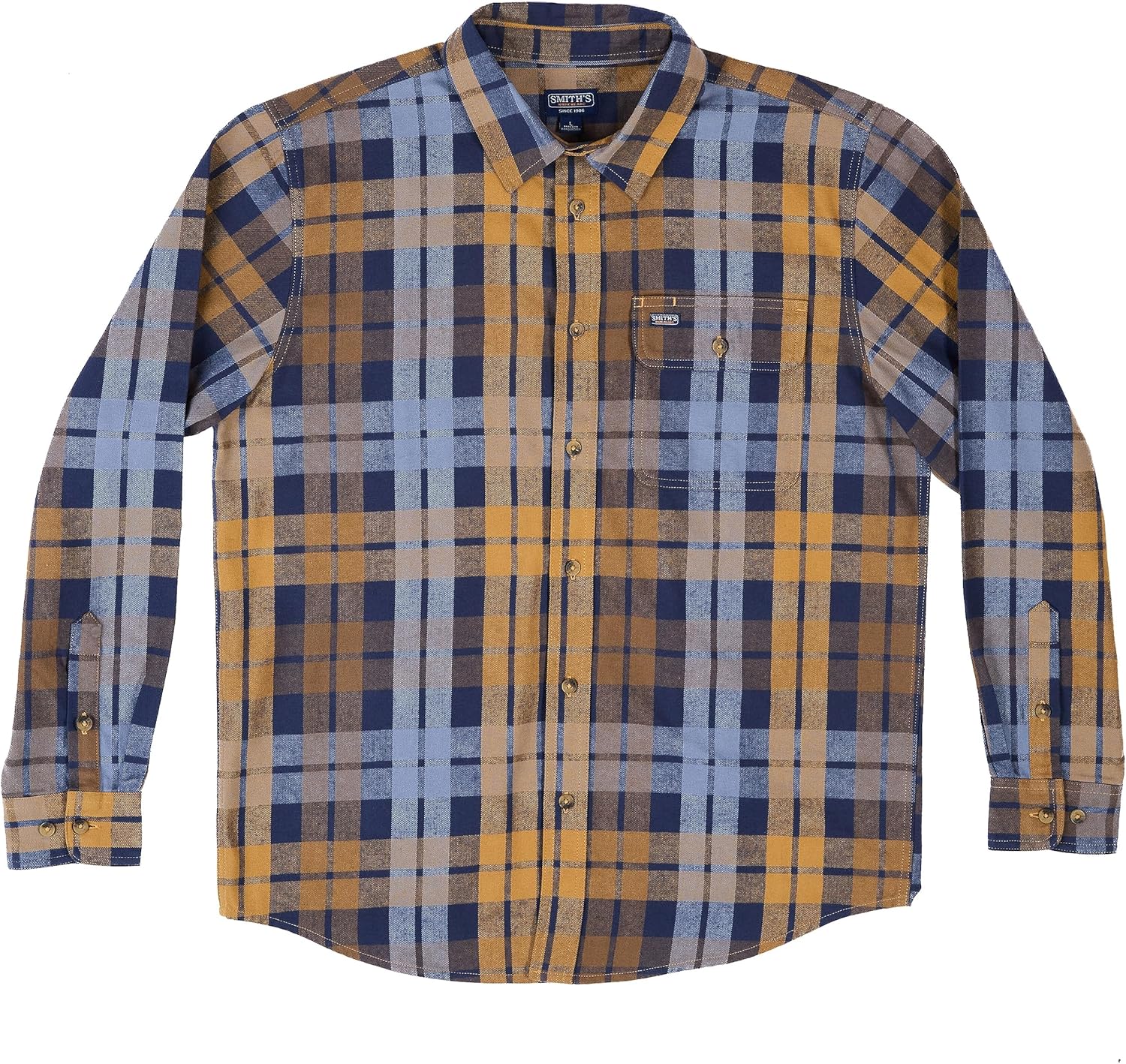 Smith's Workwear Men's Plaid Flannel Shirt - Image 9