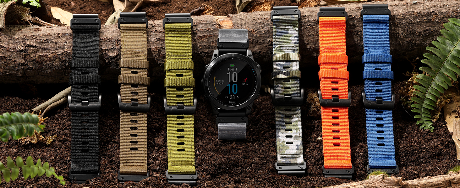 Correa Quickfit 22mm compatible con Garmin miniatura 7