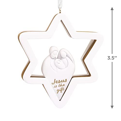 Hallmark 0003HCM3282 Dayspring Jesus Is The Gift Star Christmas Ornament thumb #3