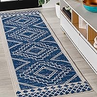 Vista 17 de JONATHAN Y Amir - Alfombra marroquí Beni Souk crema/gris, 2 x 8 pies, bohemio, escandinavo, fácil limpieza para sala de estar, dormitorio, cocina