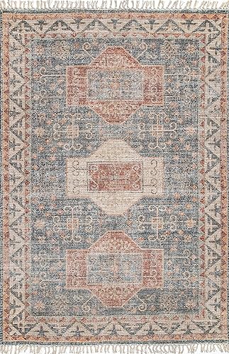 Miniatura 3 de nuLOOM Jacquelyn - Alfombra de yute de tejido plano, 6 x 9 pies, multicolor