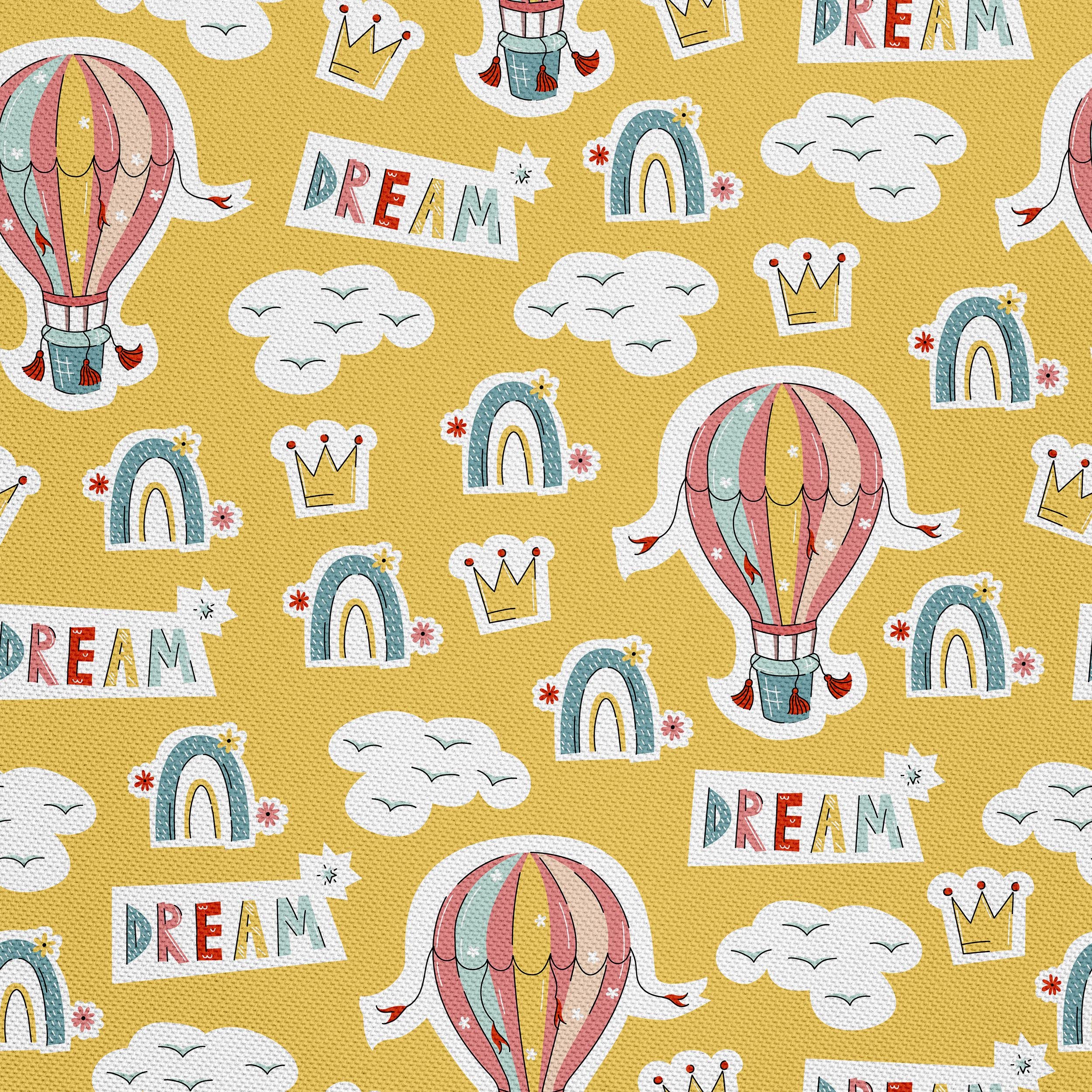 HEKO PANELS Oxford Fabric by Metre for Sewing Canvas Polyester Sewing Fabrics Decorative Material Water-Resistant Waterproof Non Transparent Balloons 1 Meter 155 x 100 cm 5 x 3 ft
