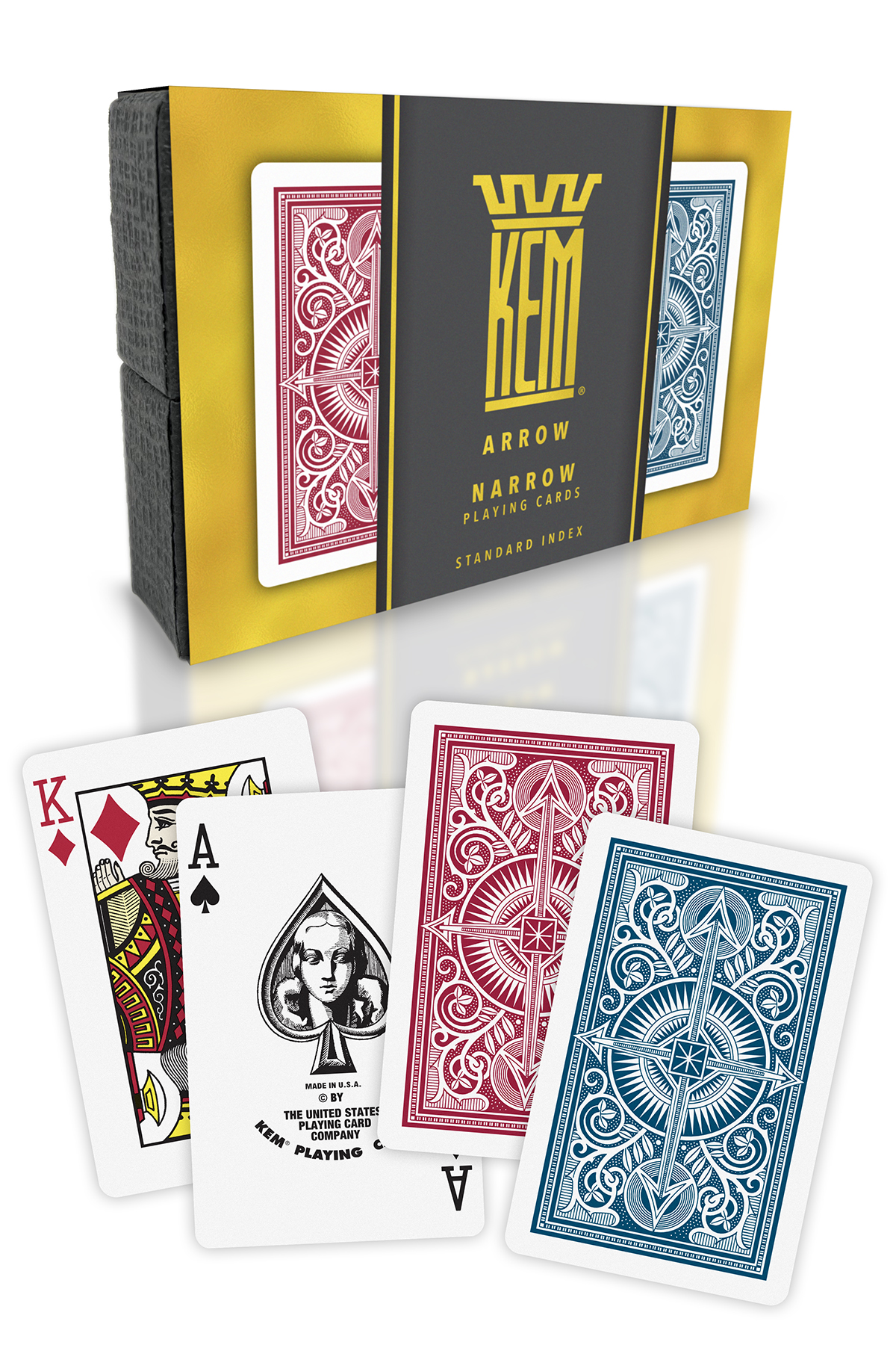 Krist個人ブランドKerristB TURN UP A CARD SET Amazon.com: KEM Arrow Red and Blue Plastic Playing Cards, Standard