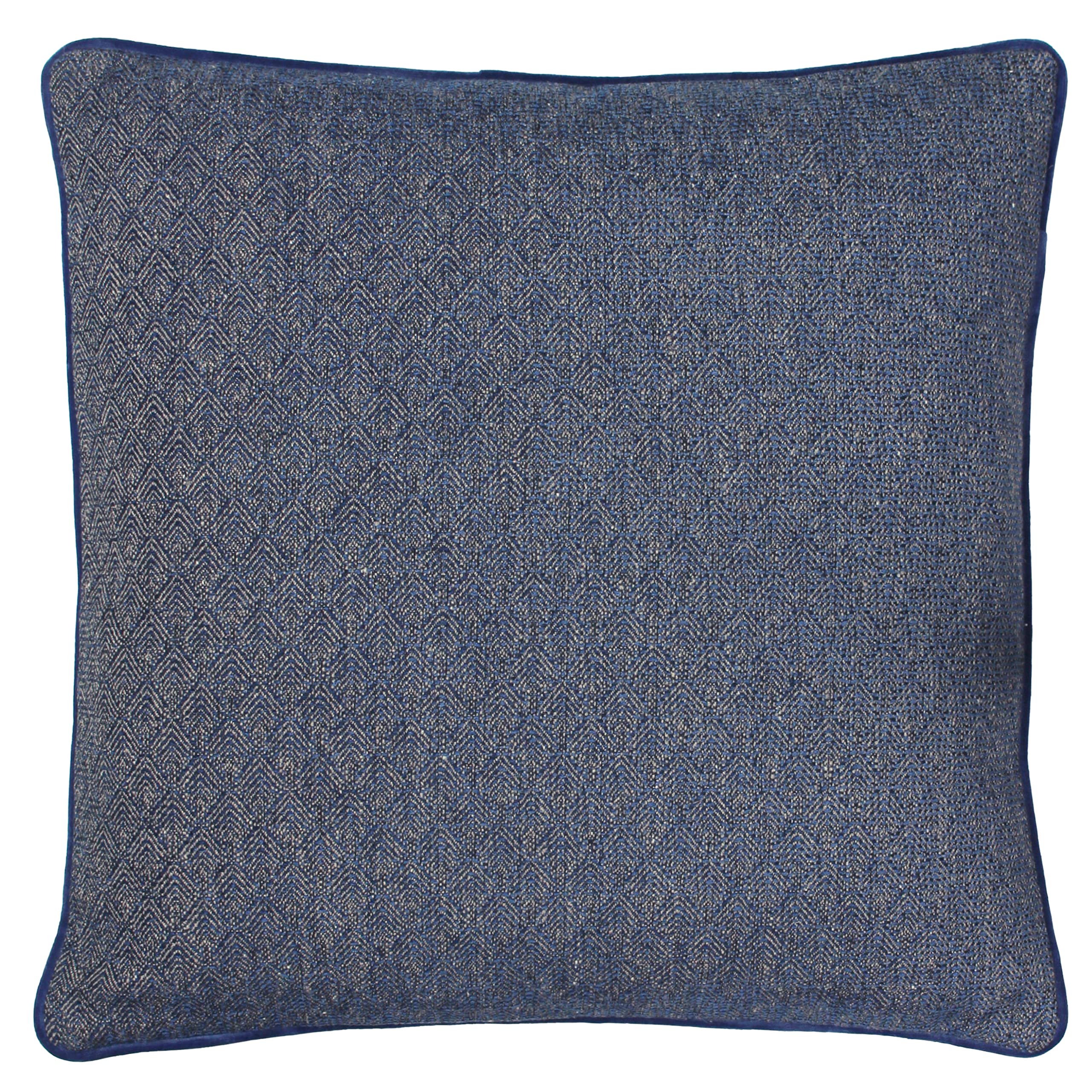 Paoletti Unisex Navy Blenheim Geometric Cushion In 45Cm X 45Cm