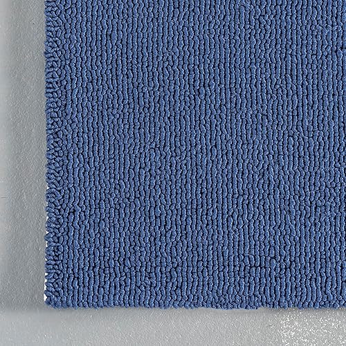 Miniatura 4 de nuLOOM Alfombra marina para interioresexteriores con gancho de mano, 3 x 5 pies, azul marino