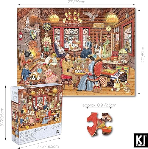 Miniatura 5 de Rompecabezas de 1000 piezas para adultos ROSILAND Solomon Olsen Family Reunion 27X20 KI Puzzles