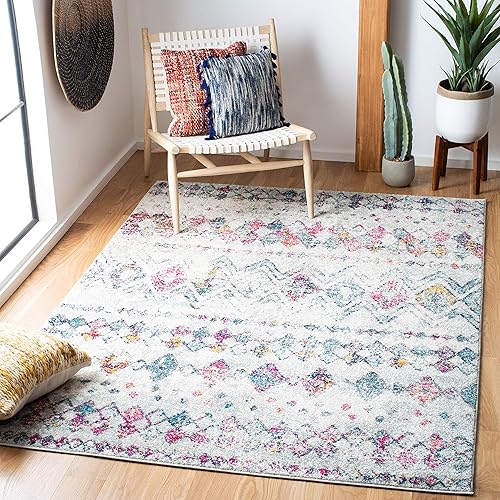 Miniatura 23 de SAFAVIEH Madison Collection - Alfombra extragrande de 12 x 15 pies, diseño marroquí bohemio envejecido, no desprende pelusa y de fácil cuidado,