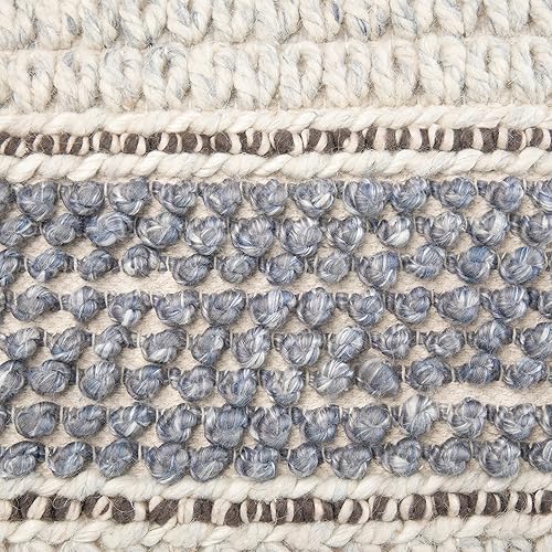 Miniatura 55 de SIMPLIHOME Grady Puf cuadrado contemporáneo en tono tierra marrón tejido a mano para la sala de estar, el dormitorio y la habitación de los niños