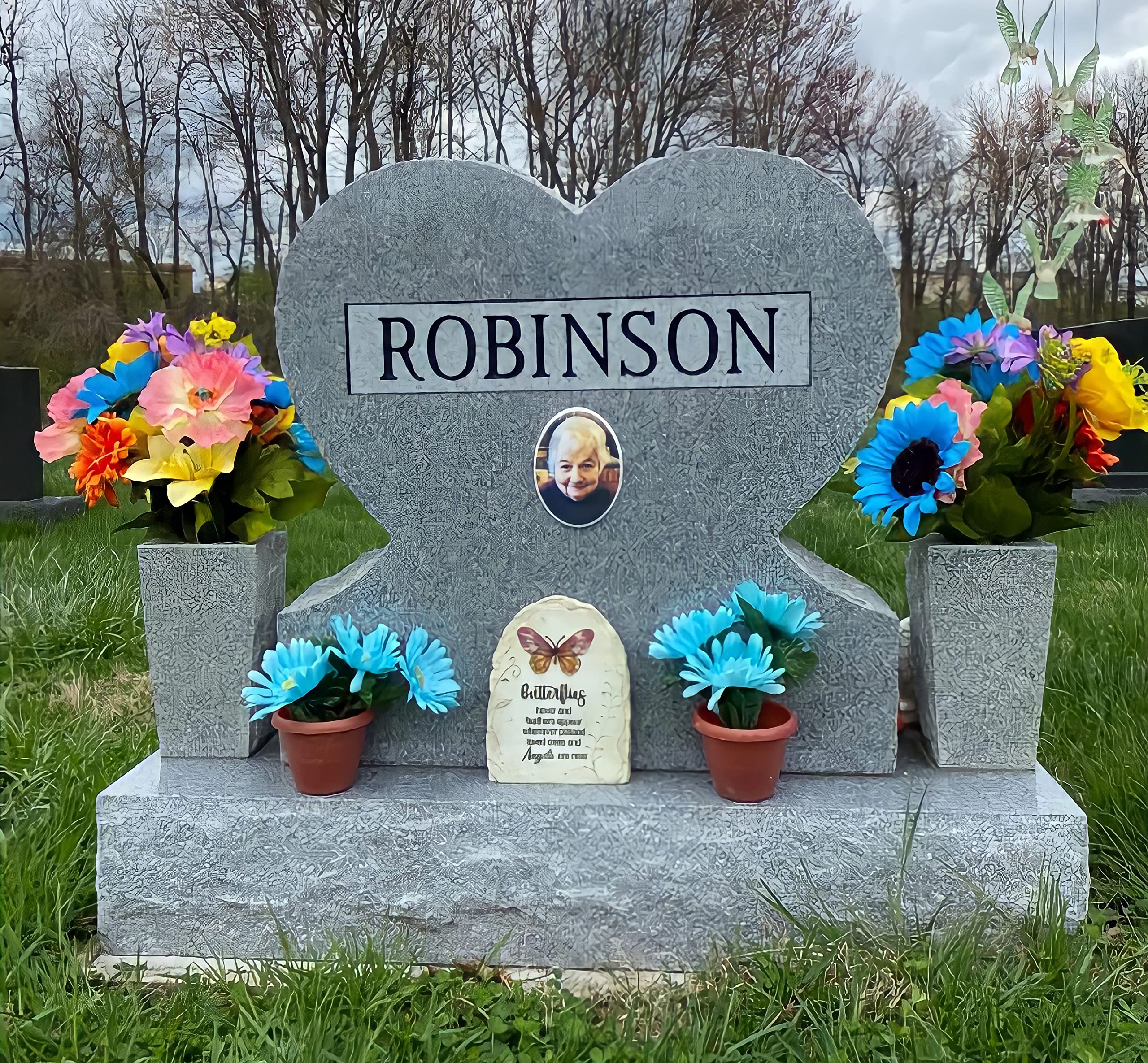 Bob's All Italian Headstone Pictures Ceramic Memorial Photo Tile Oval