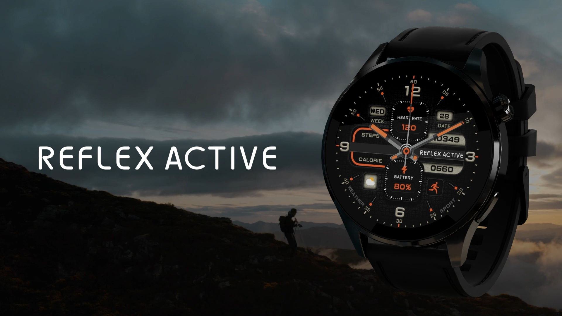 Reflex Active Series 5/6/7/9/10/12/13/14/15/23/26 Strap Crocodile Leather Watch Band - View #6