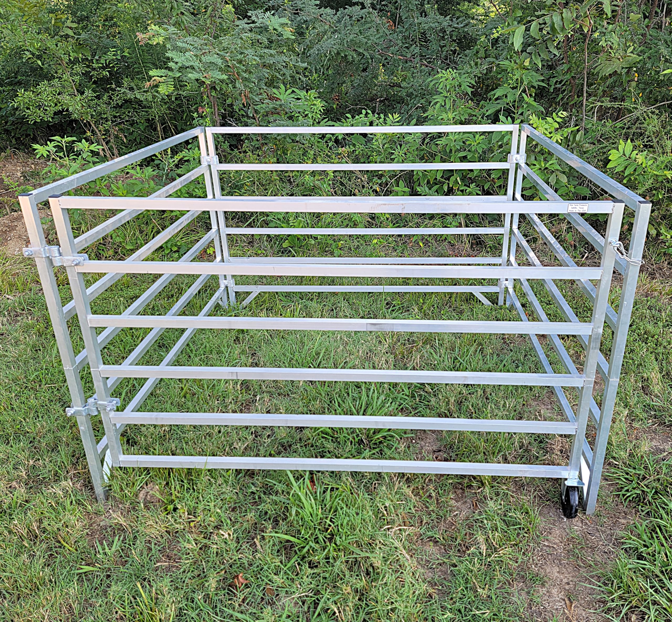 Aluminiowa 1,5 m x 1,5 m 6 szyn 101,6 cm wysoki zestaw dla owiec i kóz STALL Panel Pen Corral