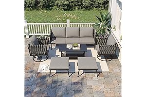 Crosley Outdoor Furniture - 7-Piece Aluminum Patio Set