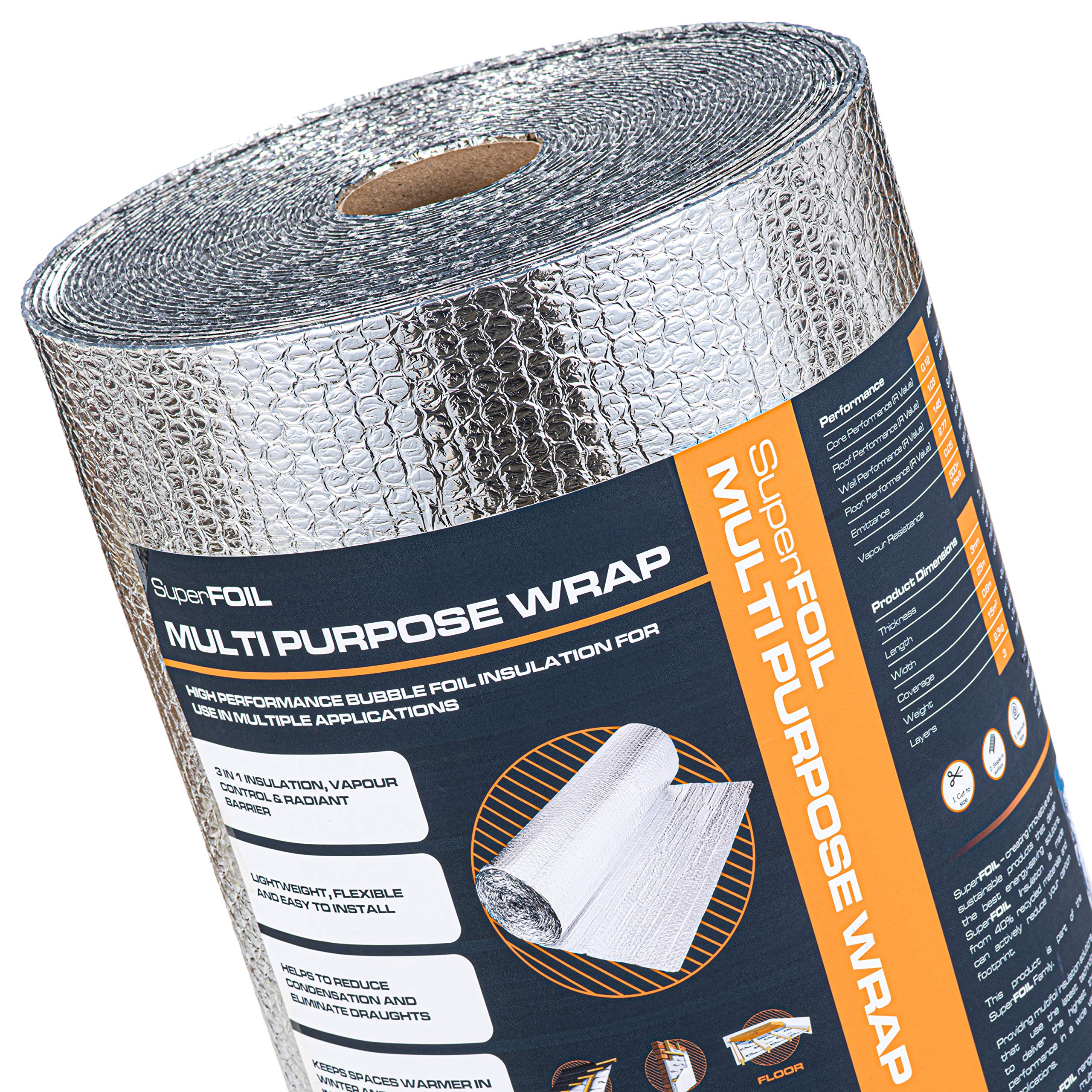 SuperFOIL Multi Purpose Insulation 0.6m x 25m High Performance