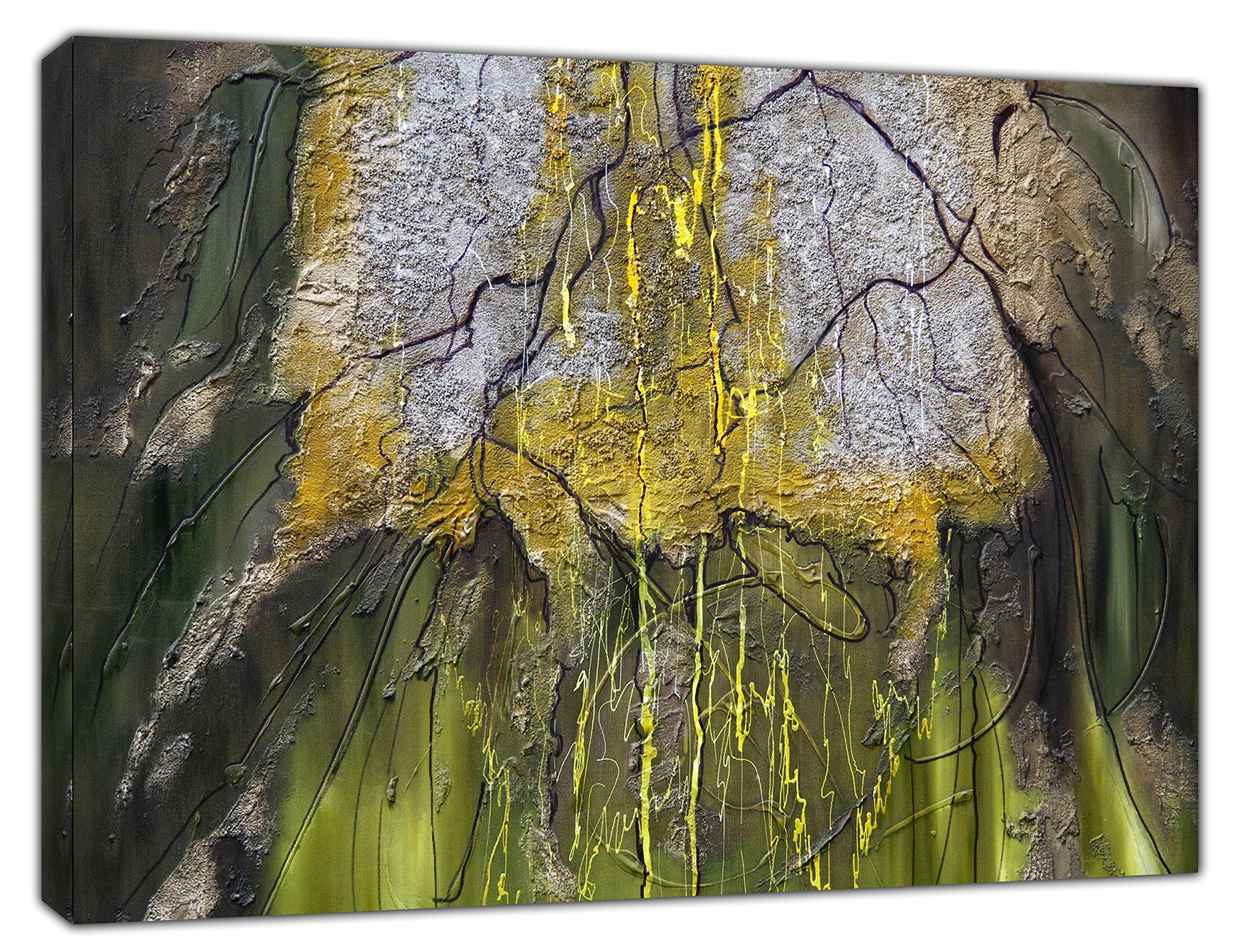Les Fonds D'écran Peinture Abstraite Verte et Jaune, Les Images et Les Photos Gratuits