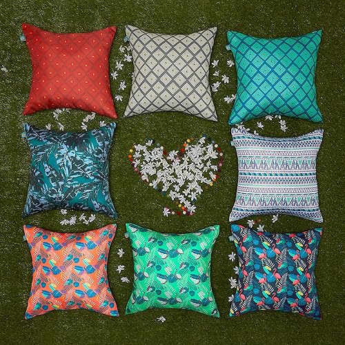 Miniatura 7 de Duck Covers Almohadas decorativas resistentes al agua, 18 x 18 pulgadas, paquete de 2, mosaico de piedra lunar