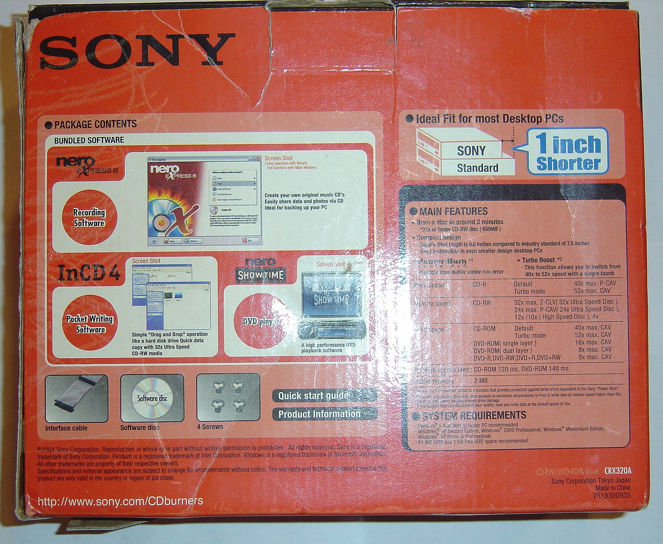 Amazon.in: Buy Sony CRX320AE U 52X 32X 52X CD-RW and 16X DVD-ROM