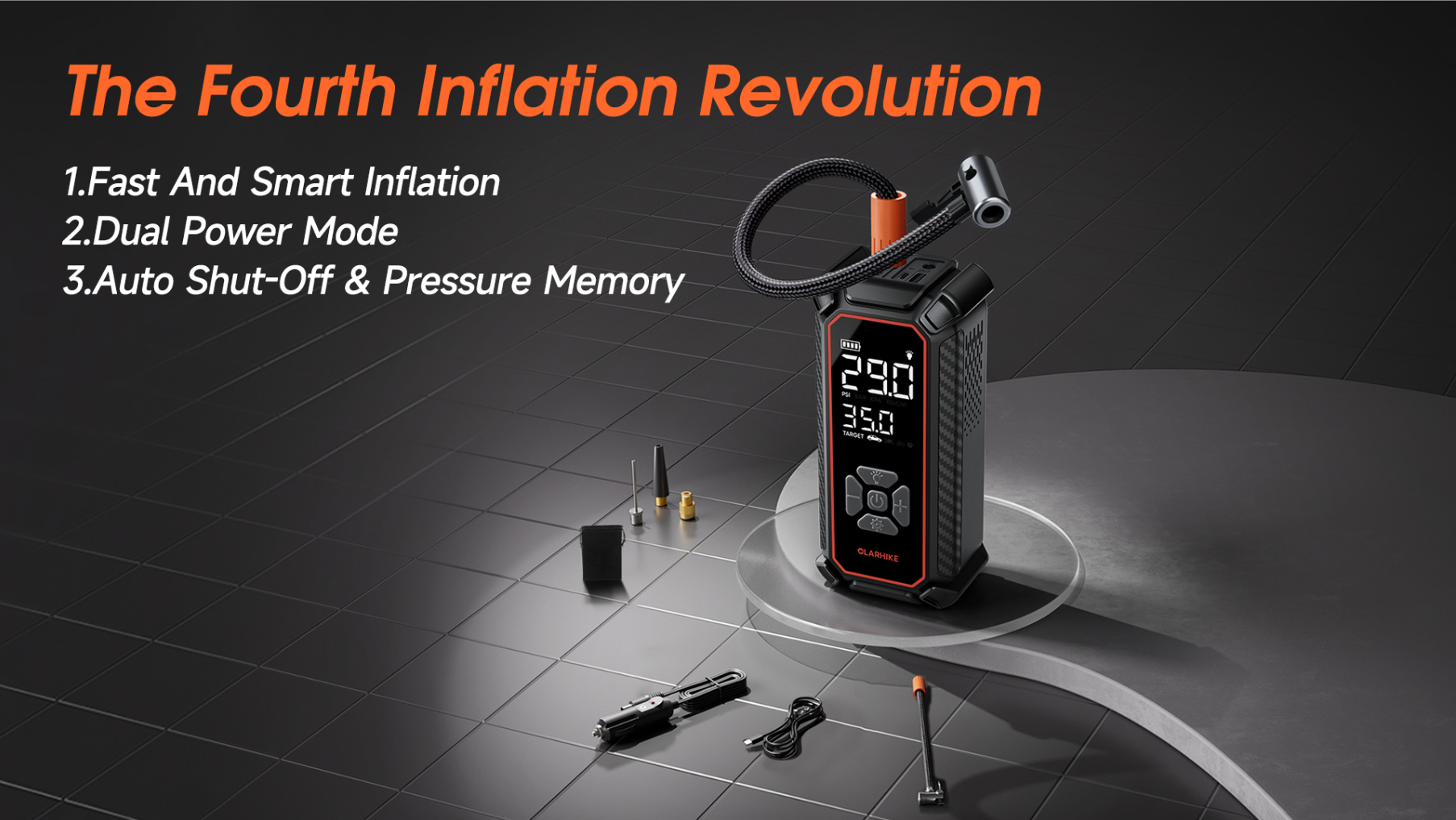 Amazon.com: OlarHike Tire Inflator Portable Air Compressor, Dual Power