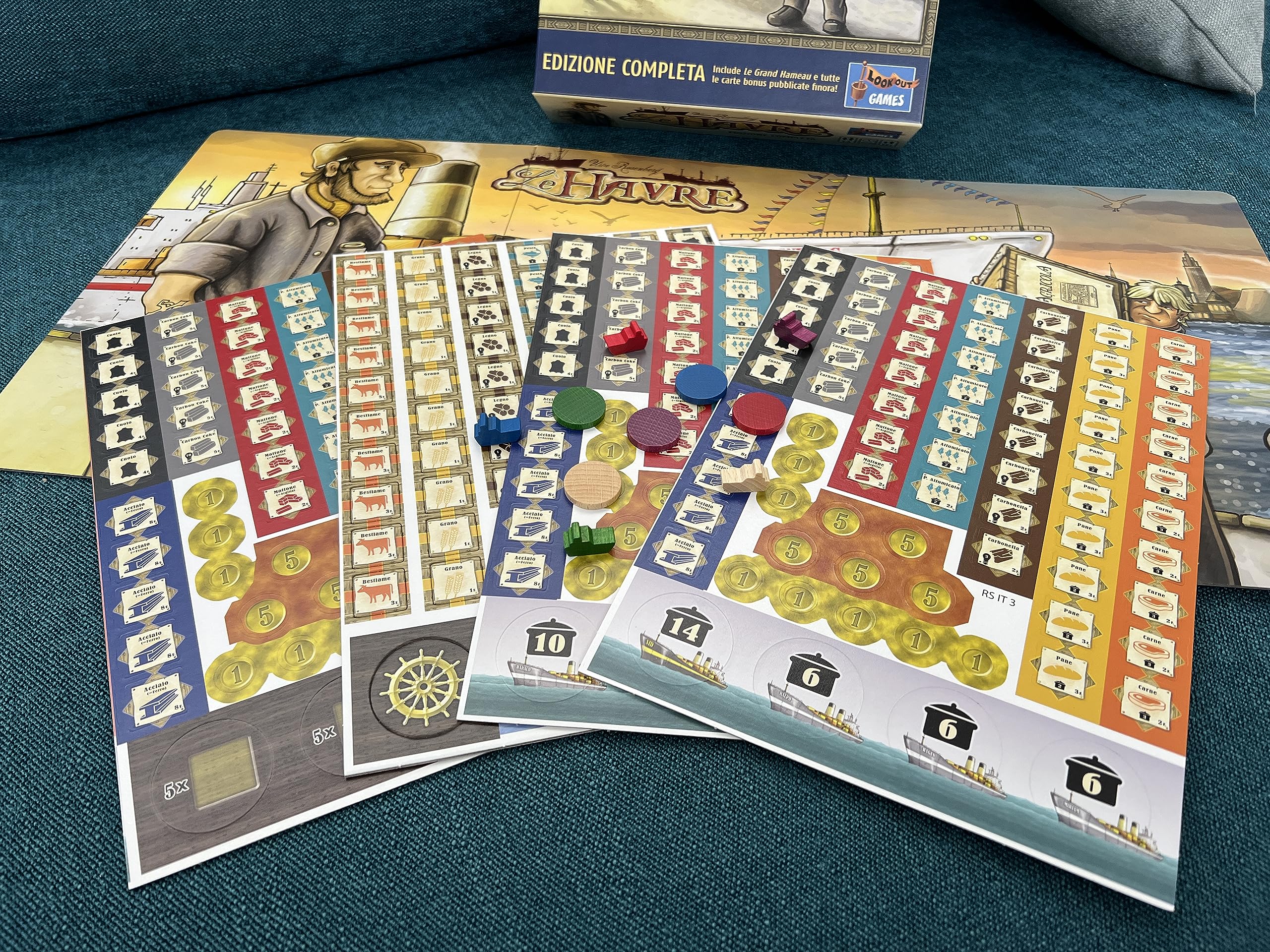 Asmodee - Le Havre, Gioco da Tavolo, 1-5 Giocatori, 12+ Anni, Edizione in Italiano