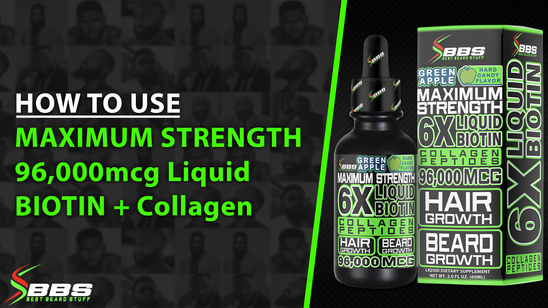 Amazon.com: Liquid Biotin Collagen Peptides for Beard Growth and