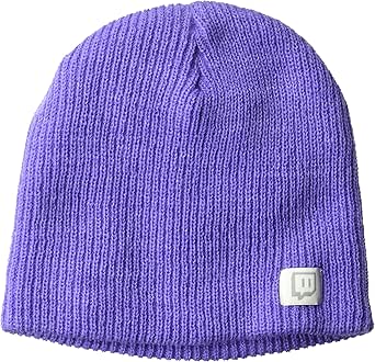 Glitch Ribbed Beanie Purple