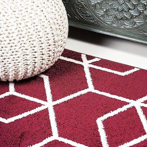 Miniatura 7 de JONATHAN Y SEU101I-3 - Bloques de rodamiento geométricos modernos de 3 x 5 pies, contemporáneo, casual, apto para mascotas, no se desprende,