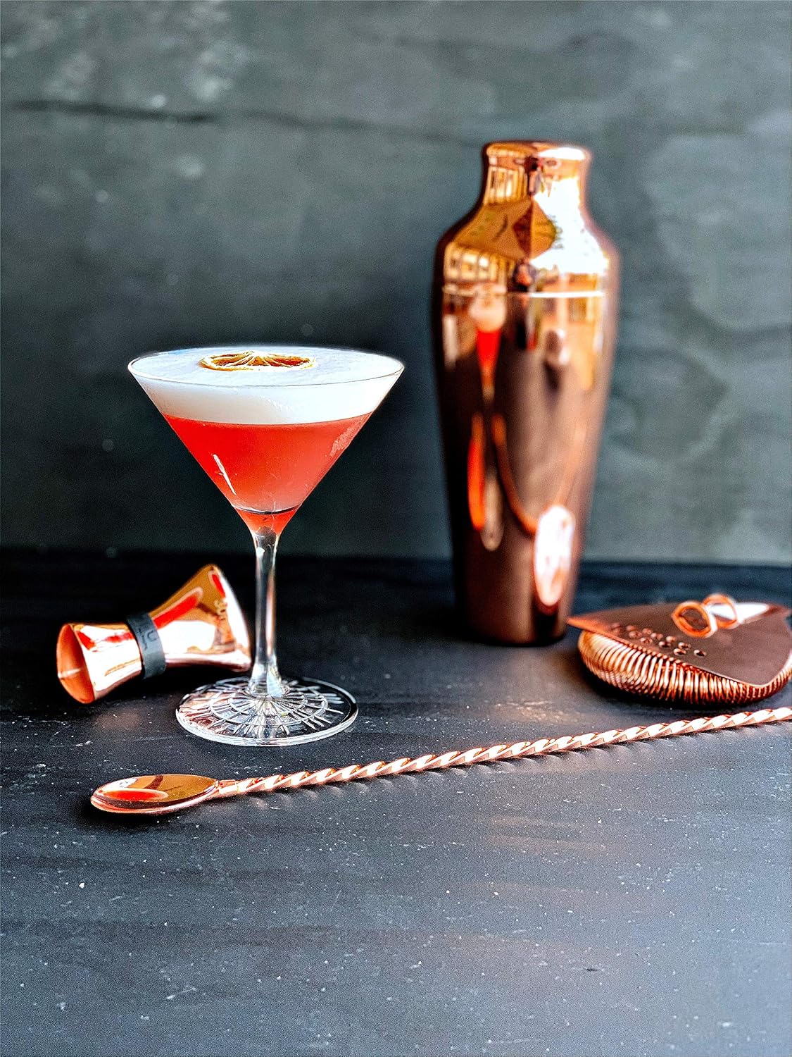 Uber bar tools Cocktail Stirrer Teardrop Plated, Gold