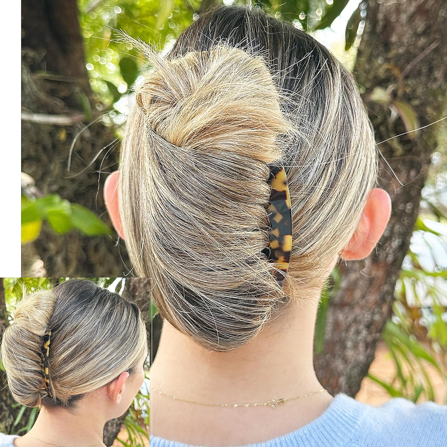 Camila Paris CP3159 French Handmade Side Comb Rounded, Tokyo, French Twist Hair Combs Decorative, Strong Hold Hair Clips for Women Bun Chignon Up-Do Styling Girls Hair Accessories Made in France