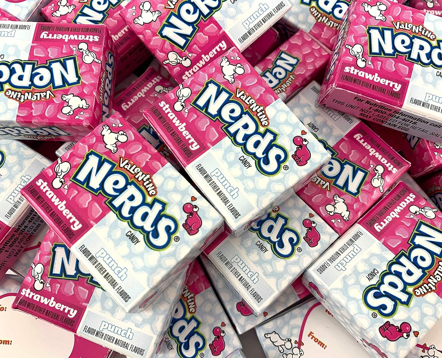 CrazyOutlet Nerds Strawberry & Punch Flavored Mini Boxes Candy, Bulk Pack 2 Pounds
