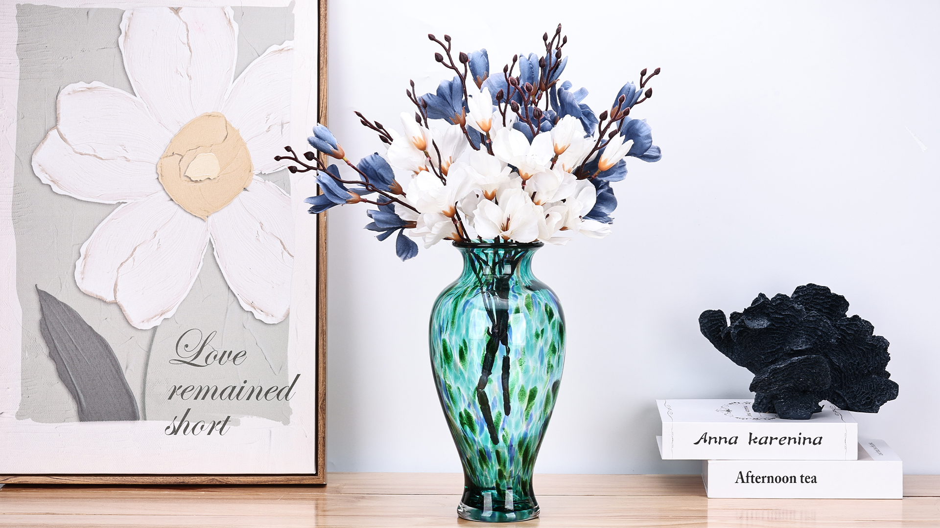 Amazon.com: Hand Blown Glass Vase 11.8
