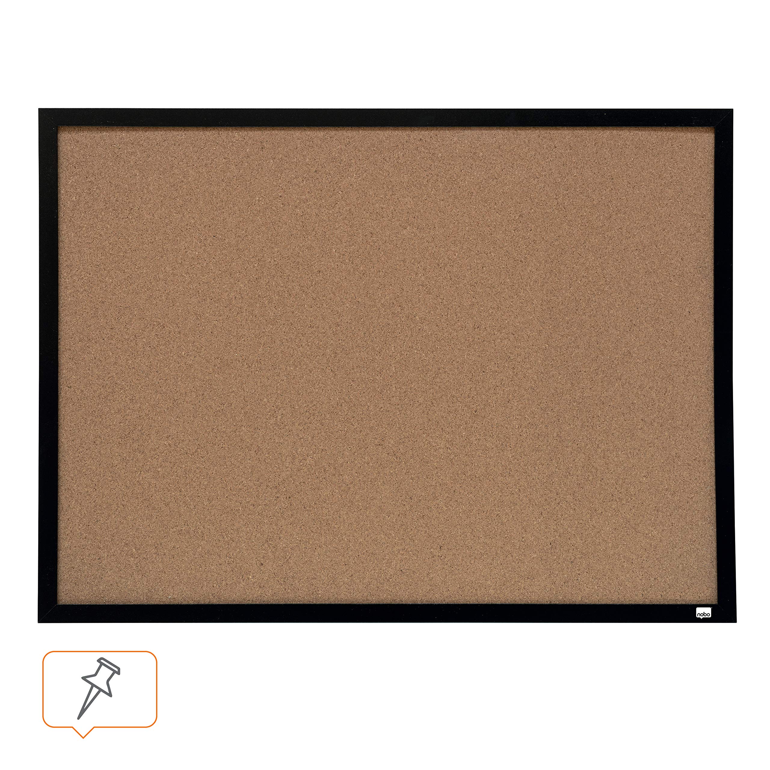 Quartet Cork Board Plastic Frame, 585 x 430 mm - Black