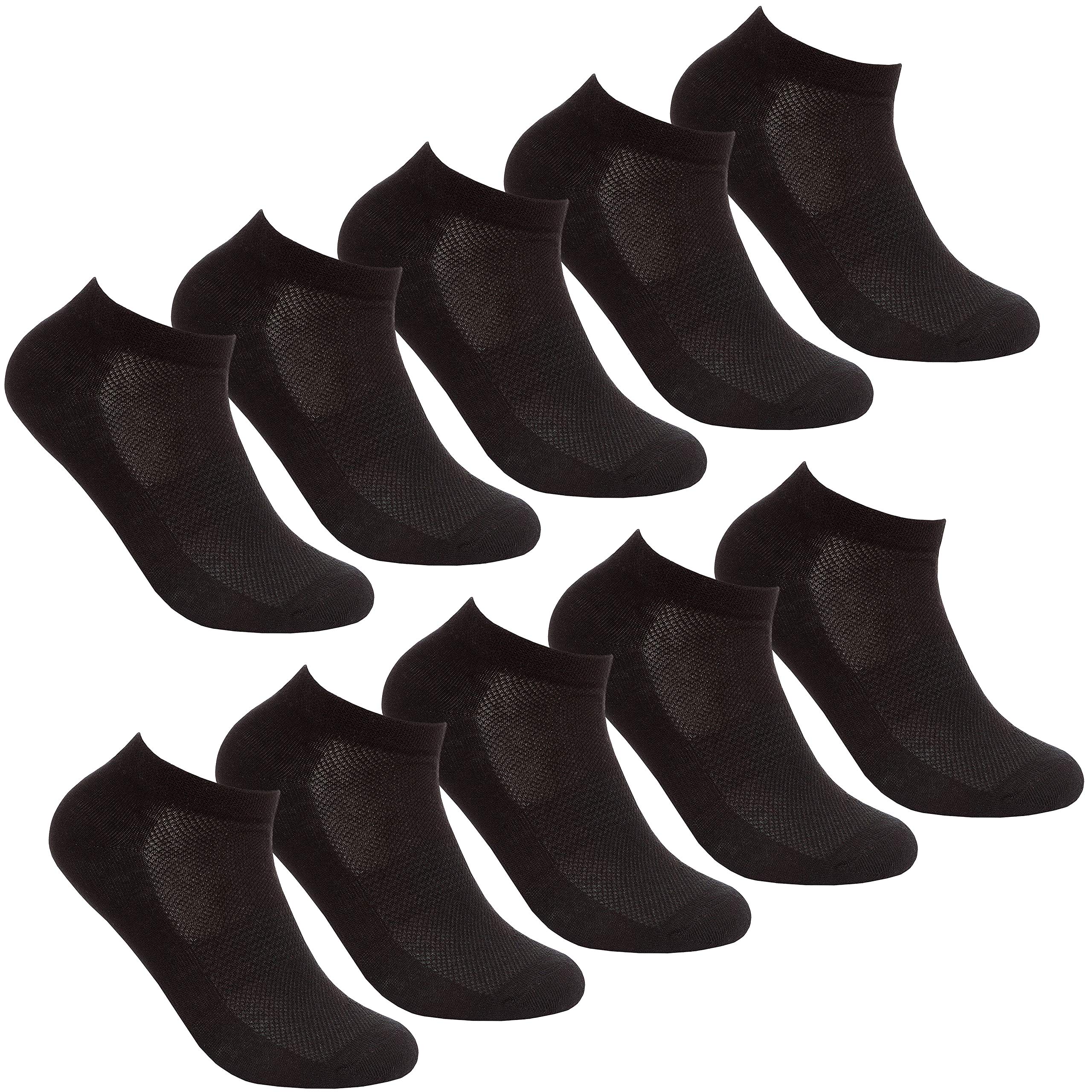 Red Tag ActiveLadies Ten Pair Multipack of Trainer Socks With Arch Support Size UK 4-8