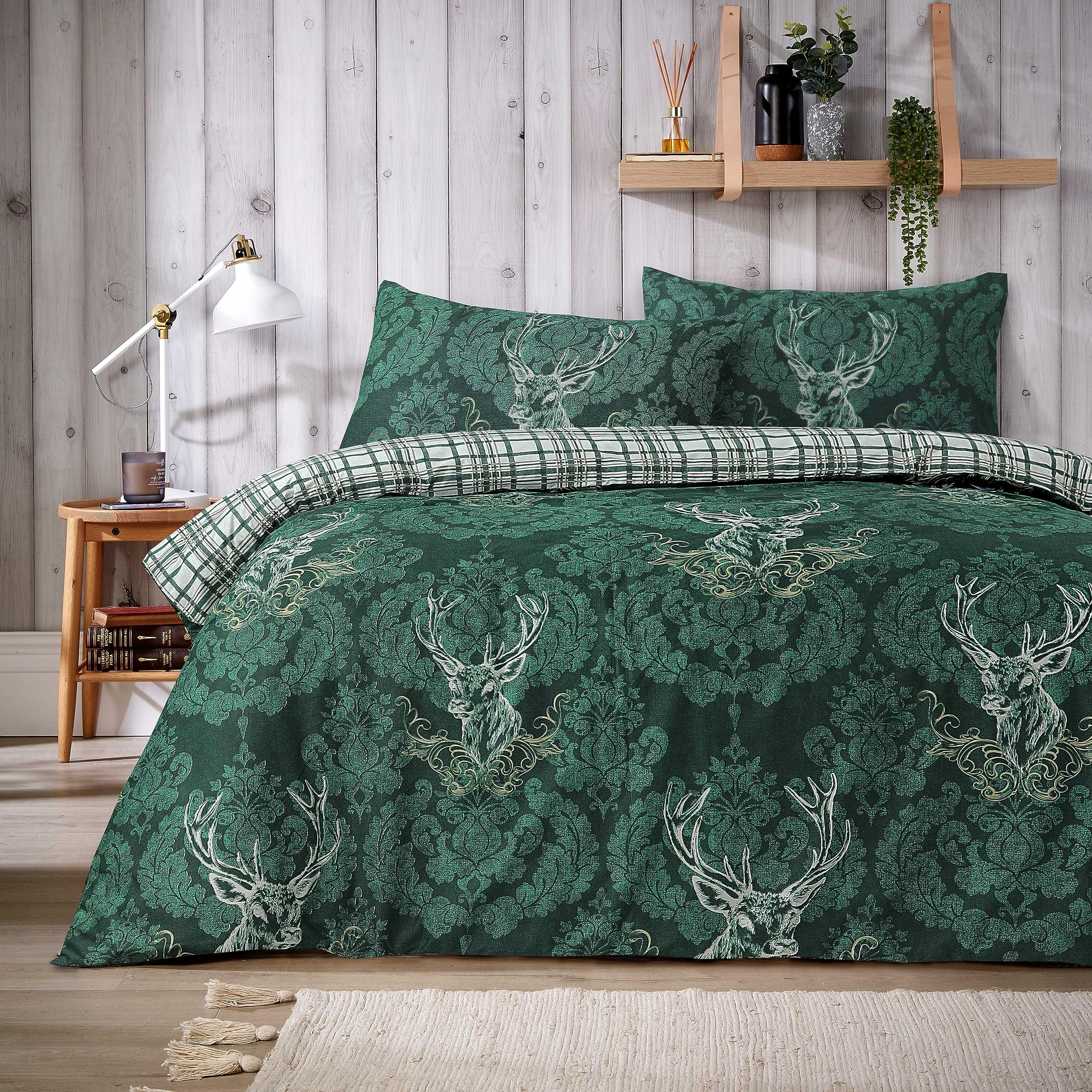 Fusion Robin Brushed Cotton Duvet Cover Set, 1 pieces, King Bed Size in