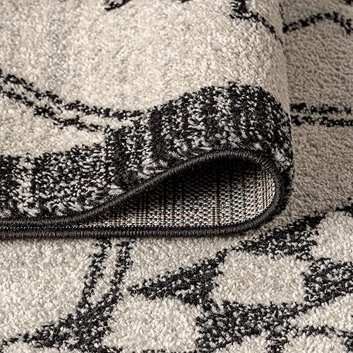 Miniatura 10 de JONATHAN Y MOH200A-3 - Tapete para interiores Amir marroquí Beni Souk, bohemio, rústico, geométrico, fácil de limpiar, para dormitorio, cocina, sala