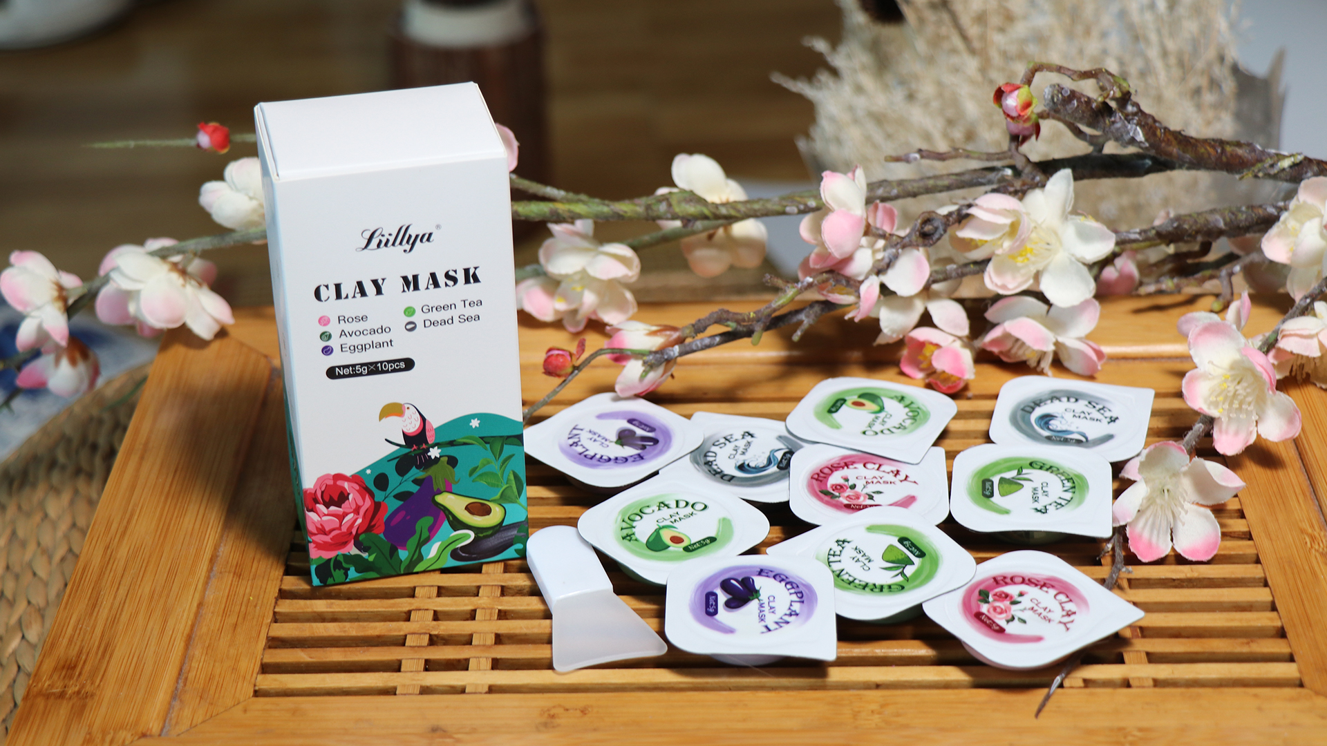 Amazon.com : Liillya Mini Clay Mask for Face 10 Pods Travel Size