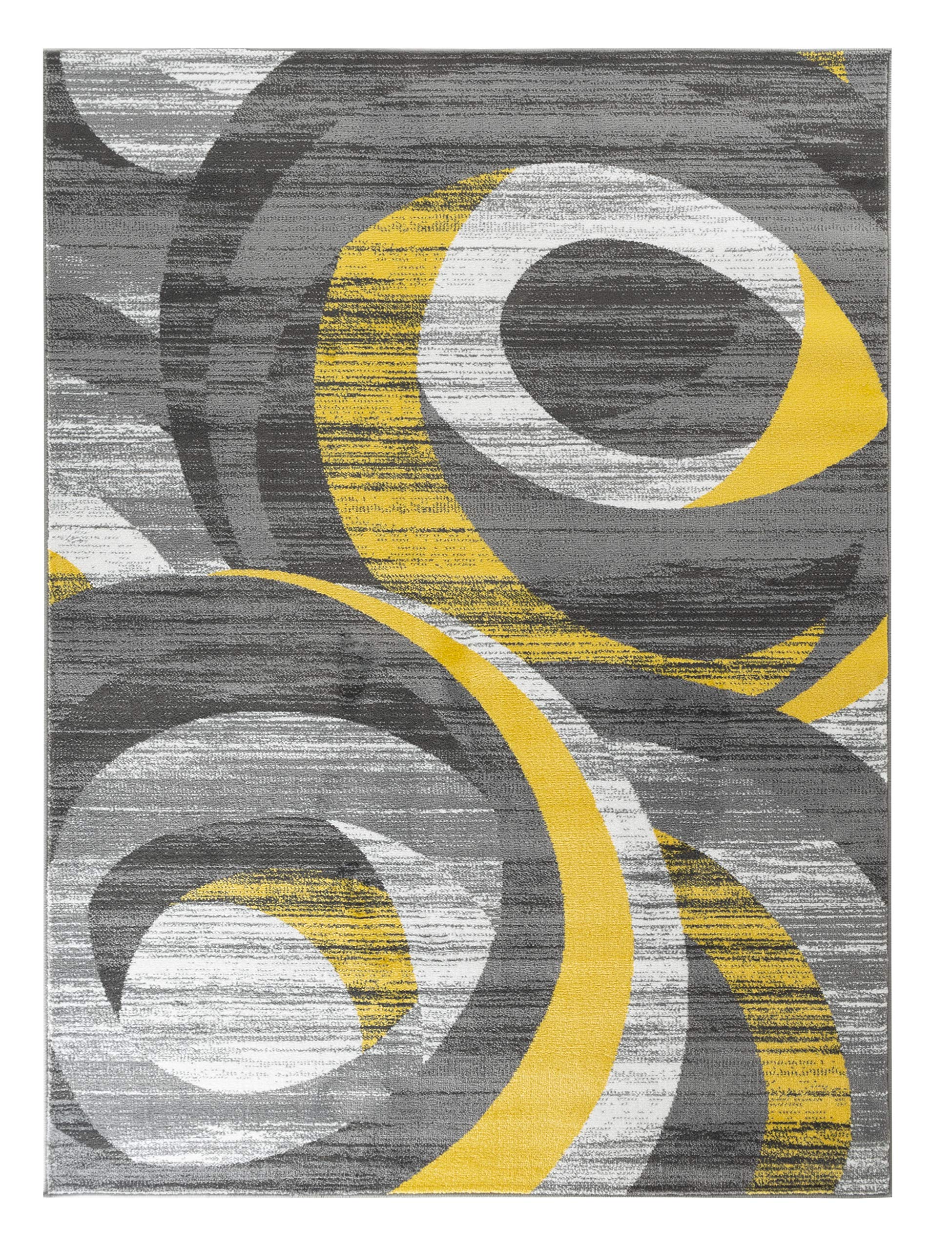 Rugs and Decor Metro/1003/4X5 area rugs, 4'x5' Actual Size is: 3' .7" x 4'.11", Yellow