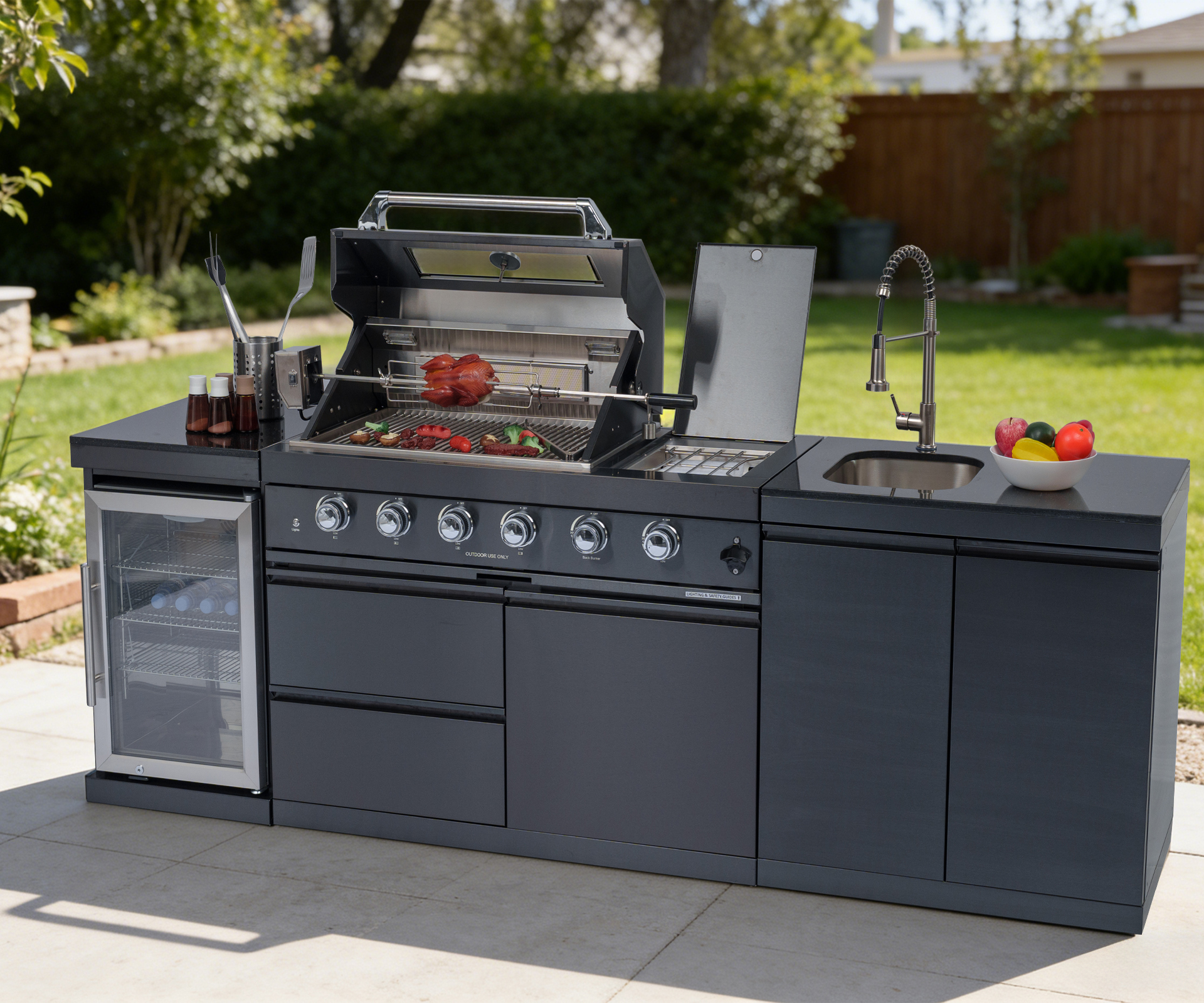 プロストック　ブラックアウト　98inch 18×20 G3 Amazon.com: 98-Inch Modular Propane Gas Outdoor Kitchen Island