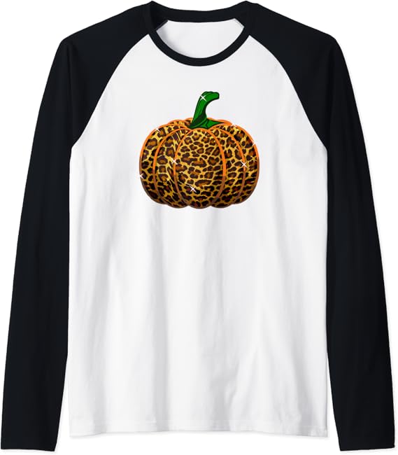Halloween Pumpkin Wild Leopard Pattern Fall Magical Funny