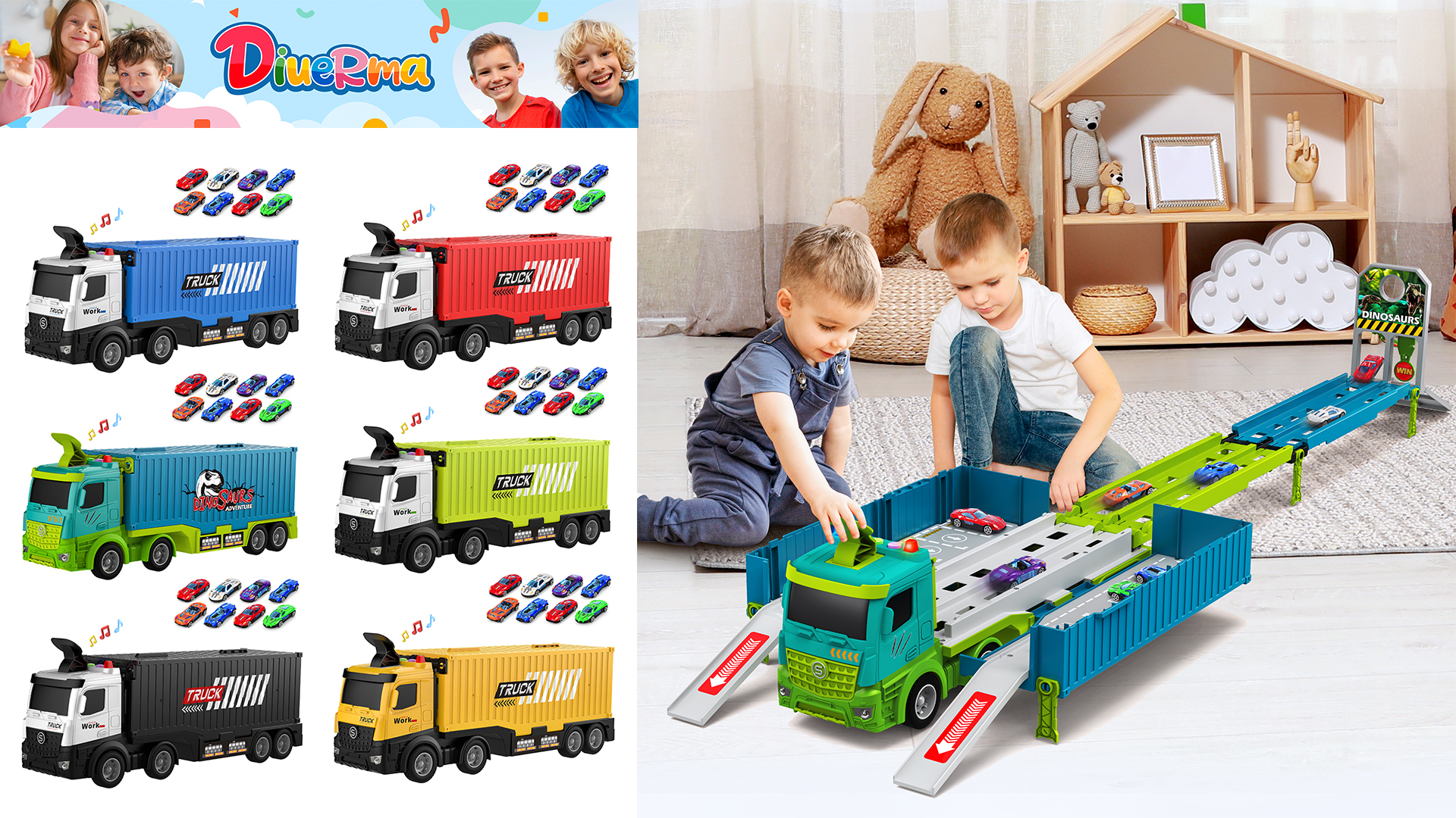ロードトリップ　ラモーン トレーラー　trailer カーズ ミニカー MINI RACERS 3-PACK 2023 スキ /トーキョーメーター / ドラゴン