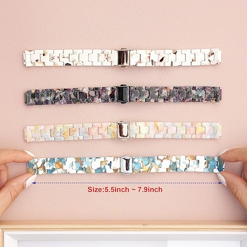 Miniatura 6 de Compatible con Fitbit Inspire 3 Band para mujer, correa de reloj de resina, correa de repuesto ajustable para Fitbit Inspire 3