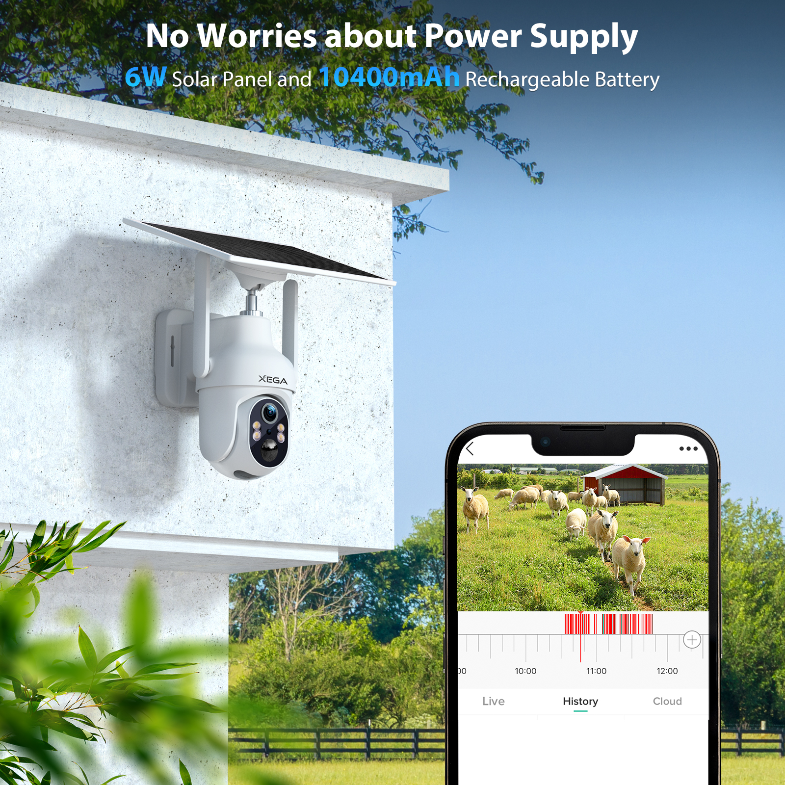 Amazon.com : Xega 4G LTE Cellular Security Camera【2 Pack】 with
