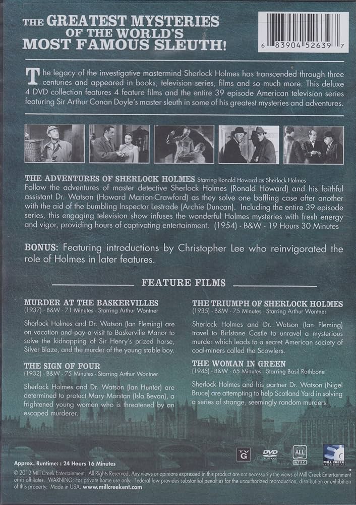 その他 Adventures of Sherlock Holmes 4 [DVD] Amazon.co.jp: The Adventures of Sherlock Holmes 4 Full