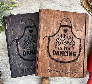 Recipe Binder Personalized Wooden Recipe Book Mothers Day Gift Wooden Custom Cookbook Gift For Wife Birthday Gift