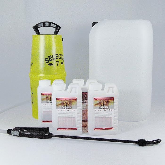 Buy 4 X 1L LIGNUM PRO D156 Concentrated Woodworm & Dry Rot Killer Wood