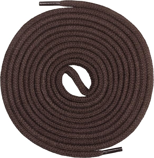 Mount Swiss Lacets ronds, qualite premium 100% coton, indéchirable, ø 3 mm -4 mm, Longeur 45-200 cm - 1