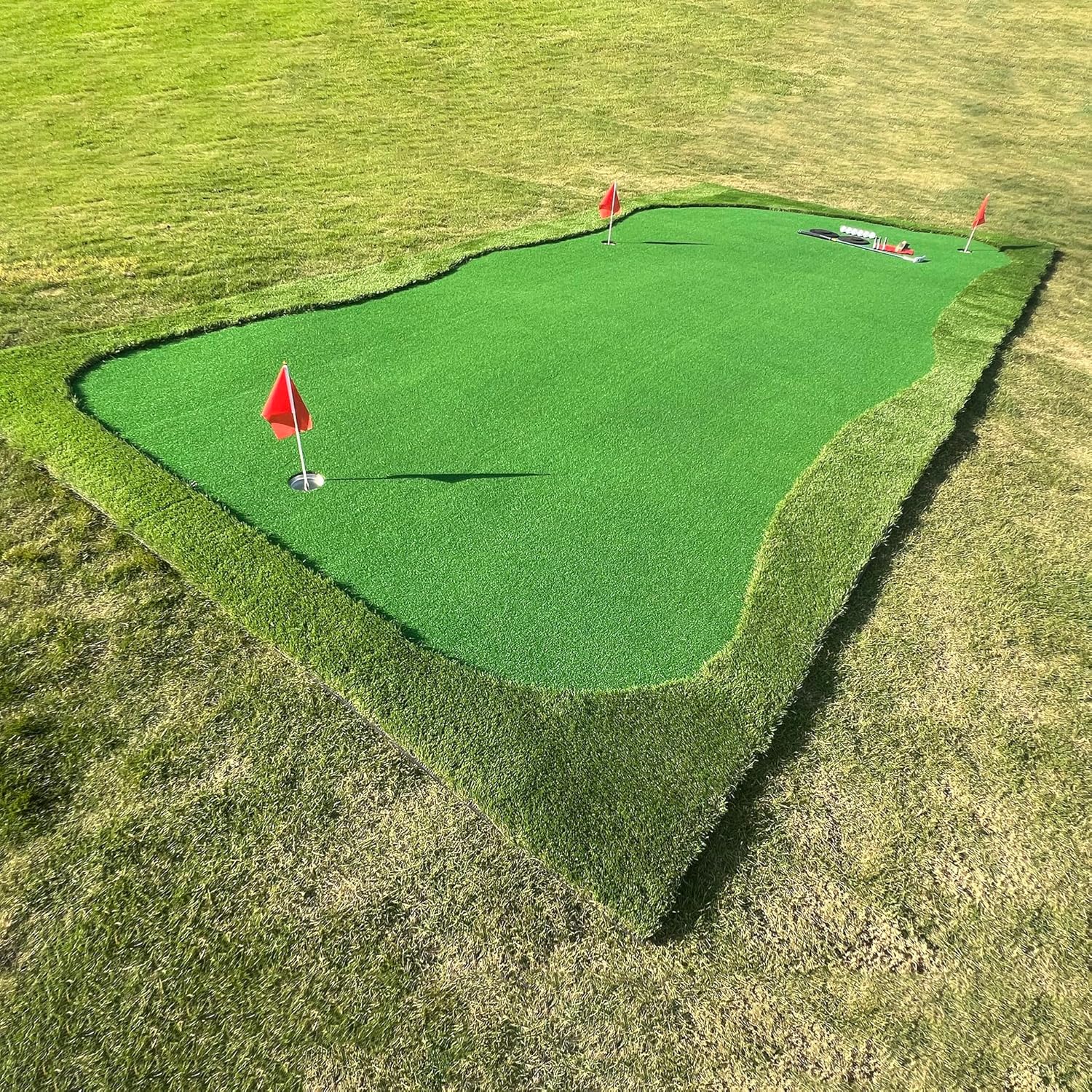 Make to Order 3 Months Lead Time, Tariff TBD, 20 X 10' Golf Putting Green Mat Set, Artificial Turf Golf Practicewith 6 Golf Balls 1 Putter Outdoor/Indoor Unwind LTL Trucking Freight Verification 21955