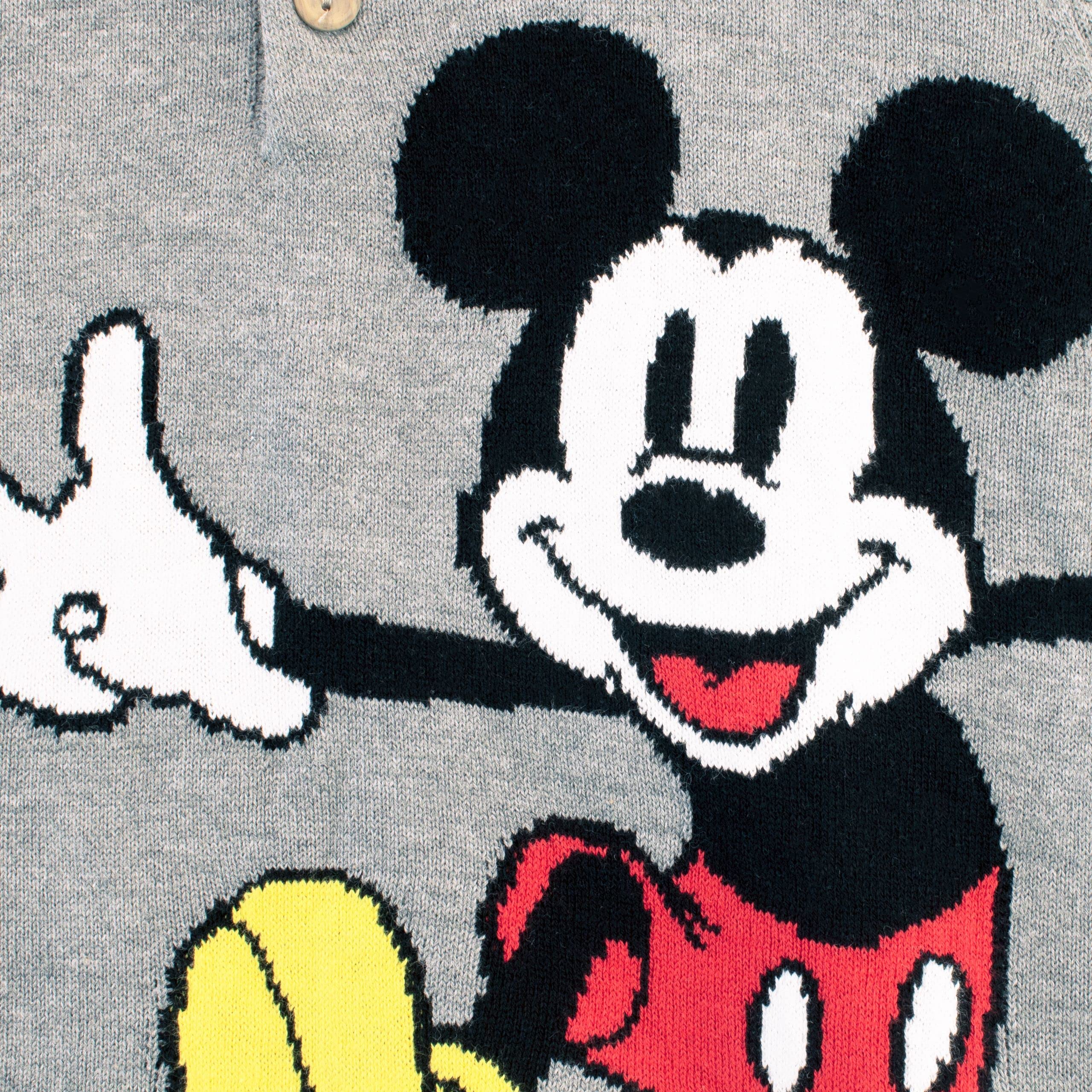 Disney Garçon Mickey Mouse Polo Shirt Top en Tricot à Manches Courtes pour Enfants
