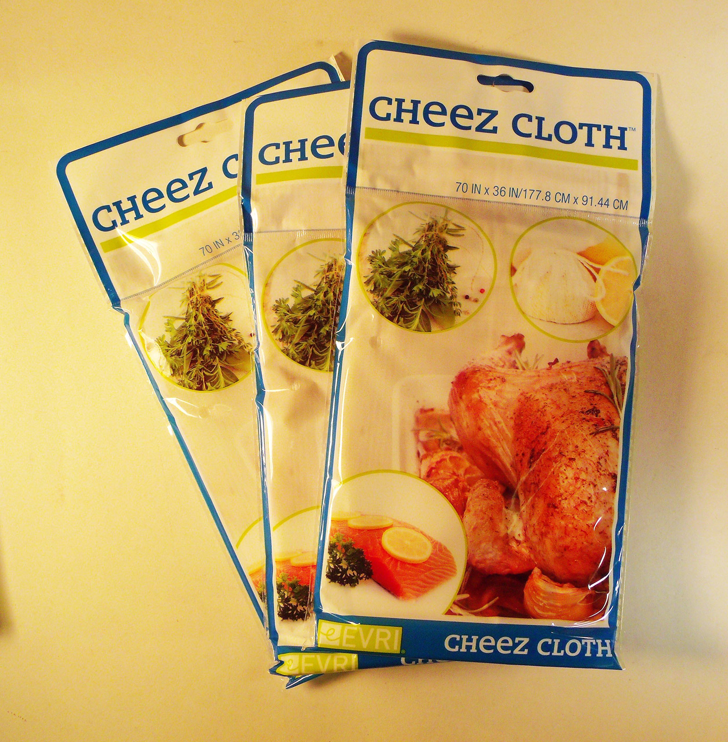 3 Packages Cheez Cloth Cheese Cloth