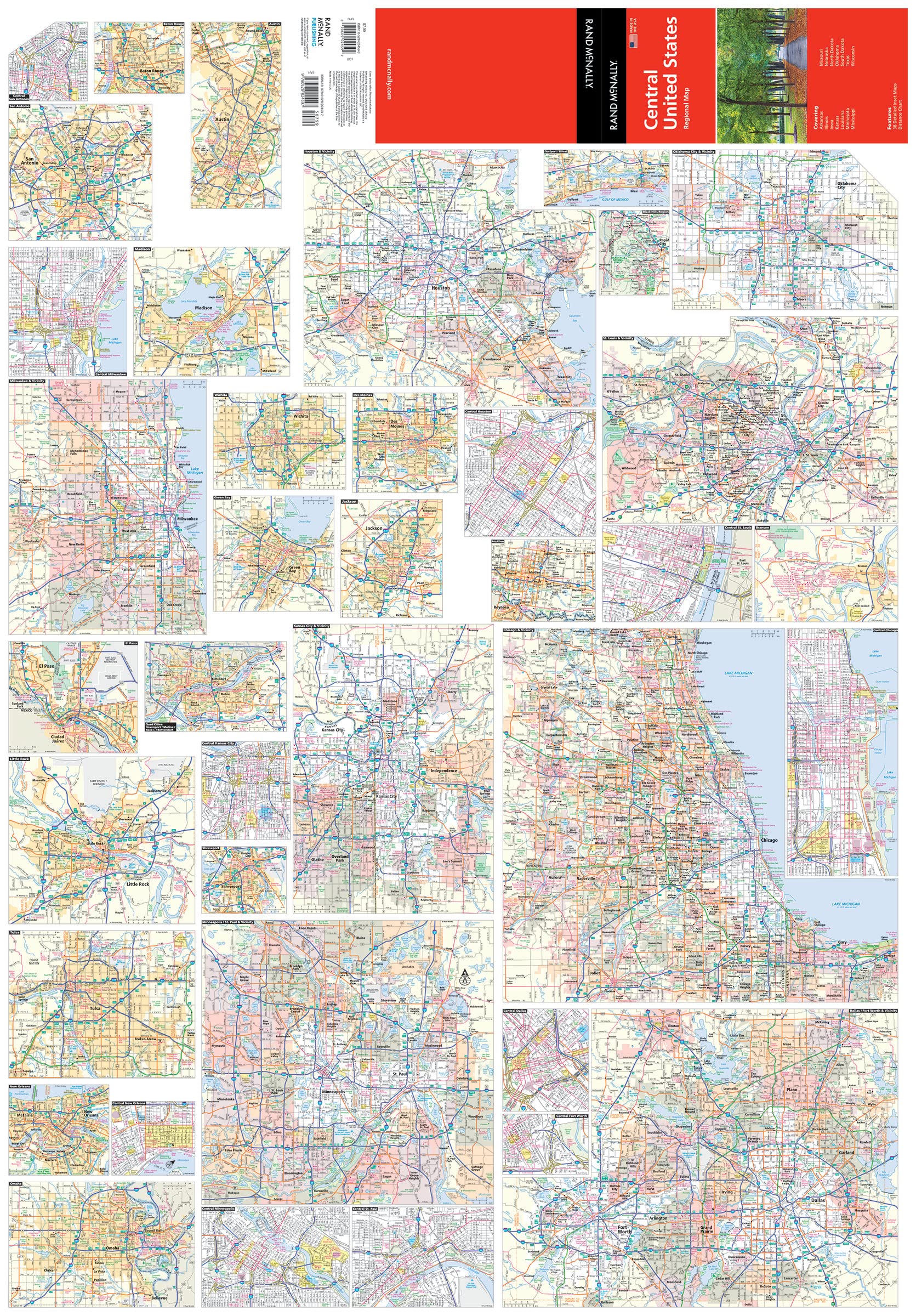 Rand McNally Easy to Read: Central United States Folded Map - Image 3