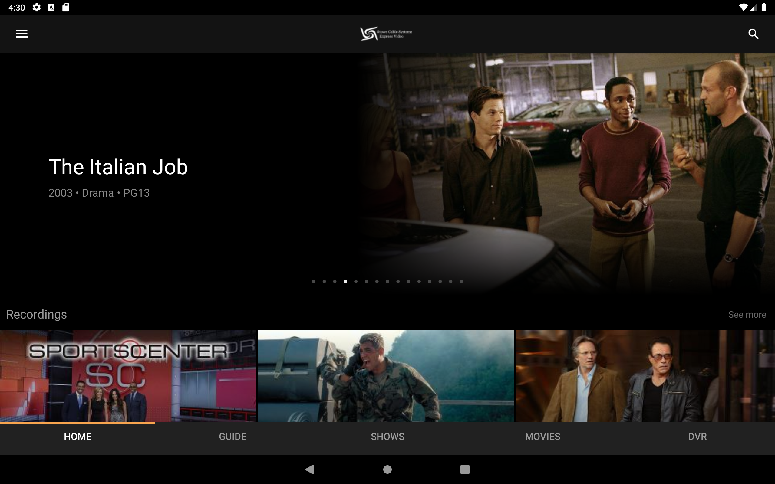 Stowe Cable Systems Express for Android